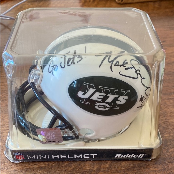 NY JETS MARK SANCHEZ Signed Mini Helmet - Picture 1 of 13